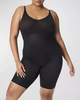 Невидимое моделирующее боди до середины бедра Spanx, цвет Very Black