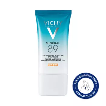 Невидимый крем-флюид для лица с spf50+, 50 мл Vichy Mineral 89 72 h