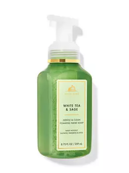 Нежное пенящееся мыло для рук White Tea & Sage, 8.75 fl oz / 259 mL, Bath and Body Works