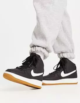 Nike — Air Force 1 Sculpt — высокие кроссовки черного цвета