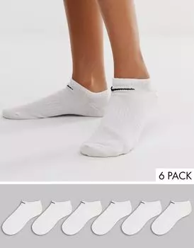 Nike — Everyday Lightweight — набор из 6 пар светлых белых носков