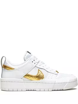 Кроссовки Nike Dunk Low Disrupt, белый/золотой