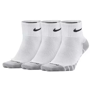 Nike Носки унисекс до середины голени, 3 пары, серые, белые