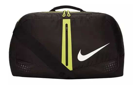 Nike Сумка через плечо из полиэстера, сумка через плечо, унисекс, черная