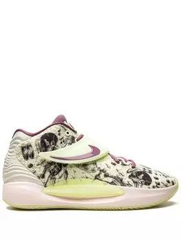 Nike высокие кроссовки KD14, зеленый
