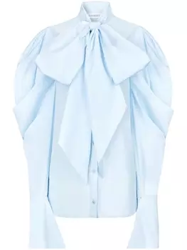 Nina Ricci блузка с бантом, синий