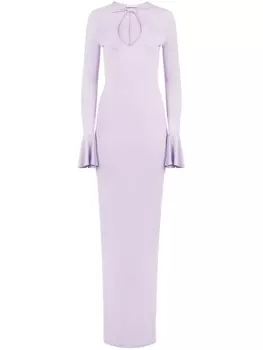 Nina Ricci платье макси из джерси, фиолетовый