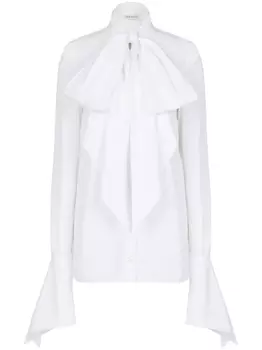 Nina Ricci рубашка с бантом, белый
