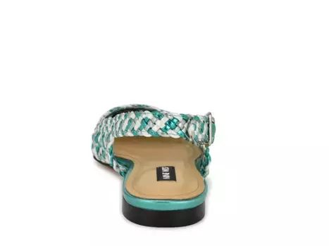 Nine West Soel Flat, бирюзовый/белый