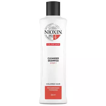 Nioxin System 4 шампунь против выпадения волос для окрашенных и редеющих волос, 300 мл