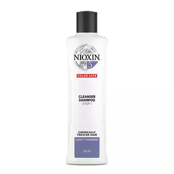 Nioxin System 5 шампунь против выпадения для нормальных и слегка редеющих волос после химических процедур, 300 мл