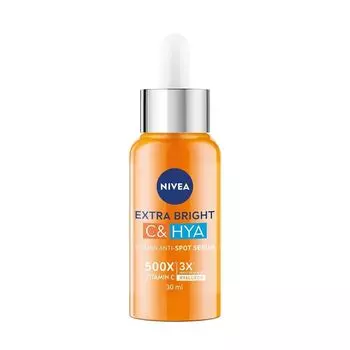 Nivea Extra Bright C HYA Витаминная сыворотка против пятен 30 мл, Orange