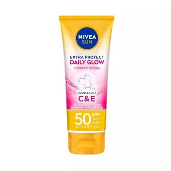 Nivea Sun Body Essence Serum Extra Protect Daily Glow SPF50 PA+++ 180 мл, Pink