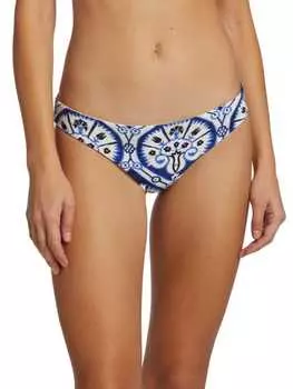 Низ бикини barú с заниженной талией Johanna Ortiz White blue