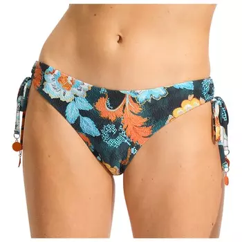 Низ бикини Seafolly Women's Spring Festival Loop Tie Side Pant, цвет True Navy