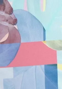 Низ бикини Venice Beach, Lila Bedruckt