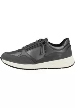 Низкие кеды Geox, цвет dark stone