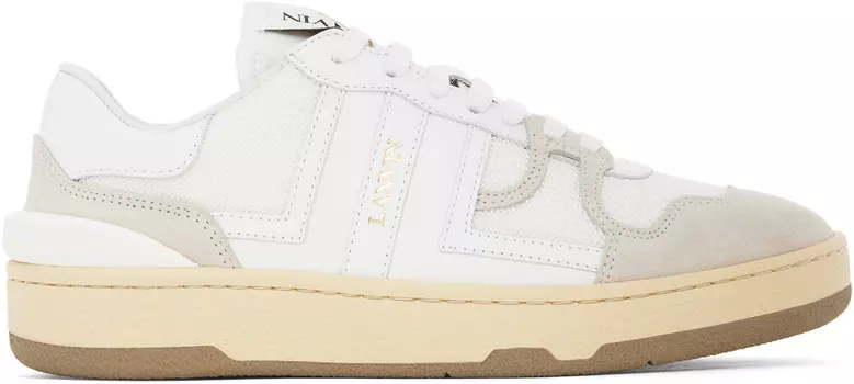 Низкие кеды Grey Clay Lanvin