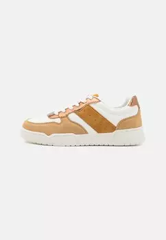 Низкие кеды Onlswift Side Panel ONLY SHOES, цвет white/cognac/gold