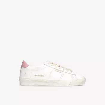 Низкие кожаные кроссовки Matchstar 11985 Golden Goose, белый