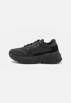 Низкие кроссовки LACE UP MIX Calvin Klein, тройной черный