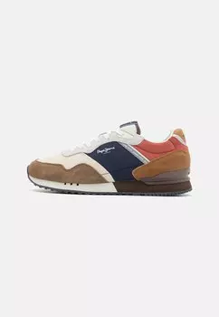 Низкие кроссовки London Pepe Jeans, цвет mud brown