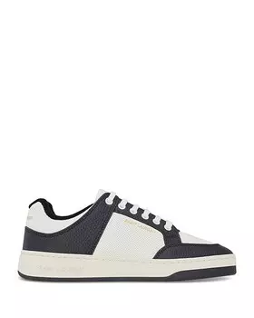 Низкие кроссовки Sl/61 из гладкой и зерненой кожи Saint Laurent, цвет White