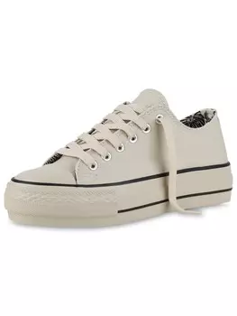 Низкие кроссовки VAN HILL low Chloe, бежевый