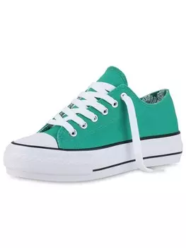 Низкие кроссовки VAN HILL low Chloe, зеленый