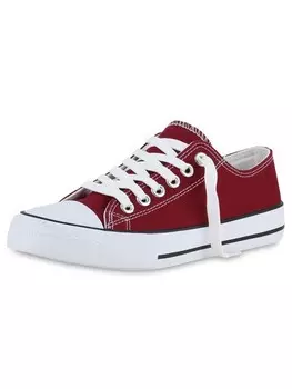 Низкие кроссовки VAN HILL Low Christopher, цвет burgund