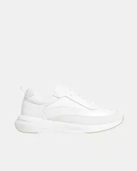 Низкие женские кроссовки с монограммным принтом Calvin Klein, белый
