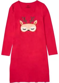 Ночная рубашка Bpc Bonprix Collection, красный