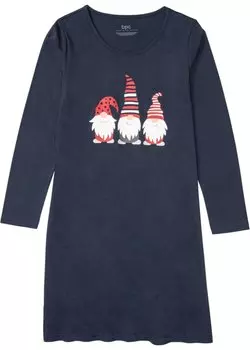 Ночная рубашка Bpc Bonprix Collection, синий