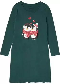 Ночная рубашка Bpc Bonprix Collection, зеленый