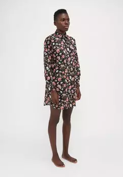 Ночная рубашка CLASSIC LAWN HIS SHIRT SLEEPSHIRT Lauren Ralph Lauren, черный