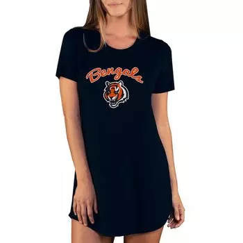 Ночная рубашка Concepts Sport Cincinnati Bengals, черный
