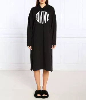 Ночная рубашка Dkny Sleepwear Regular Fit, черный