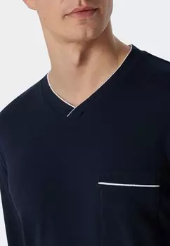 Ночная рубашка FINE INTERLOCK Schiesser, синий