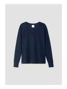 Ночная рубашка Hessnatur Frottee Schlafshirt Regular PURE COTTON, темно-синий