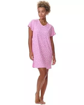 Ночная рубашка Karen Neuburger Nightshirt with Lace Detail, цвет Leafy Toss