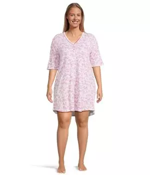Ночная рубашка Karen Neuburger Plus Size Elbow, цвет Rose Bloom