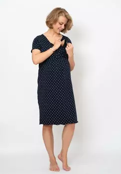 Ночная рубашка MATERNITY NURSING 2 IN 1 BASIC Cool Mama, темно-синий
