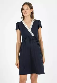 Ночная рубашка PAOLA MATERNITY AND NURSING Attesa Maternity, темно-синий