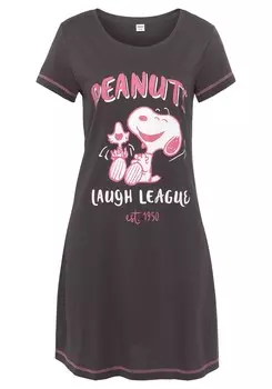 Ночная рубашка PEANUTS Nightgown, антрацит