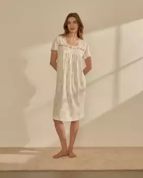 Ночная рубашка с планкой nfasis, белый