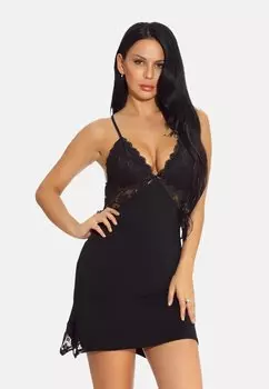 Ночная рубашка SEXY NEGLIG Organza Lingerie, черный