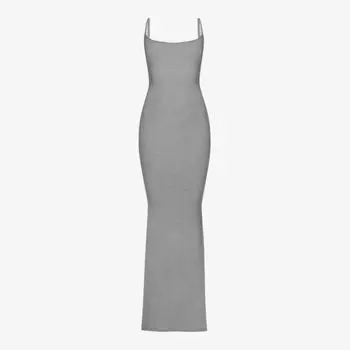 Ночная рубашка Soft Lounge из эластичного джерси Skims, серый