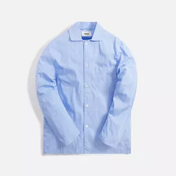 Ночная рубашка Tekla Poplin Long Sleeve Pajama Shirt, цвет Pin Stripes