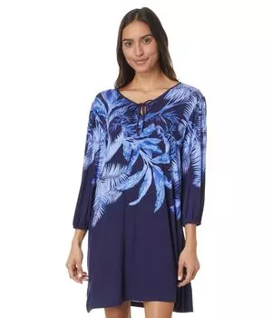 Ночная рубашка Tommy Bahama V-Neck Long, цвет Navy Floral