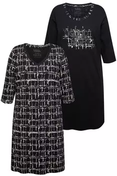 Ночная рубашка Ulla Popken Nightgown, черный
